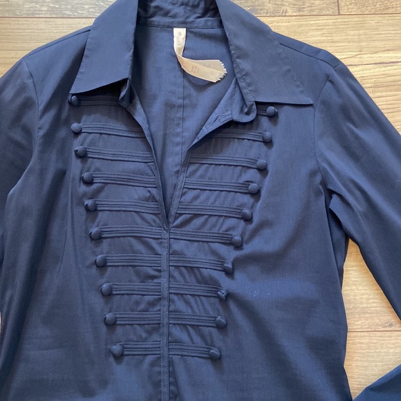 Bailey 44 Navy Blouse - Picture 2 of 6